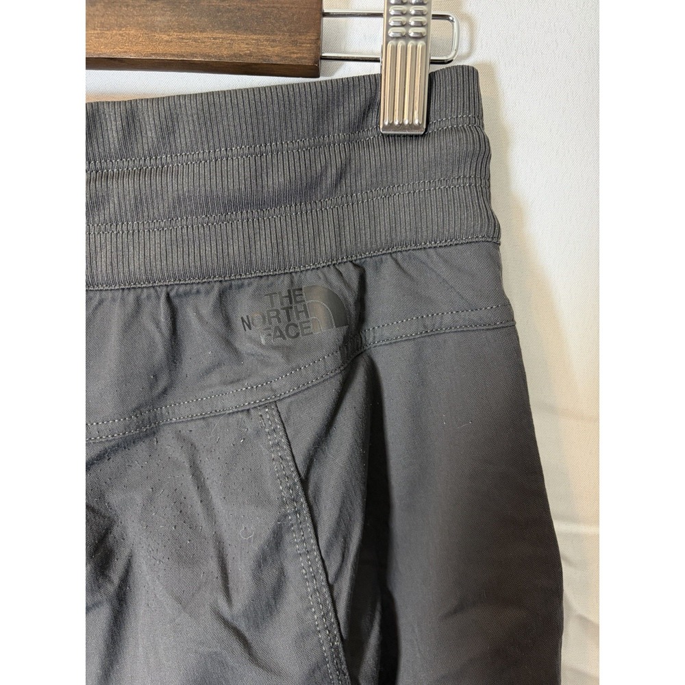 The North Face Womens Capri Cropped Pants Grey Drawstring Nylon Size M - Picture 10 of 16
